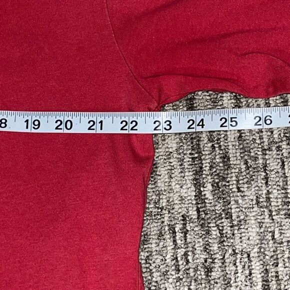 Club Room Mens Large‎ Pullover Crewneck T Shirt Red Short Sleeves 100% Cotton - Picture 3 of 5